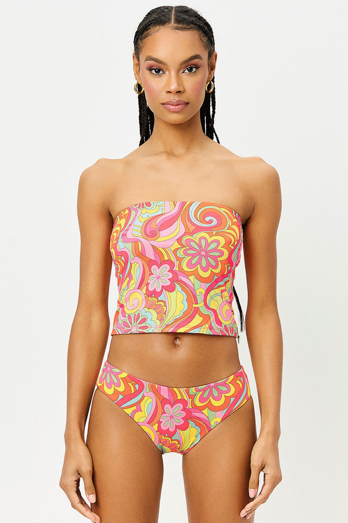 Peace Strapless Far Out Top
