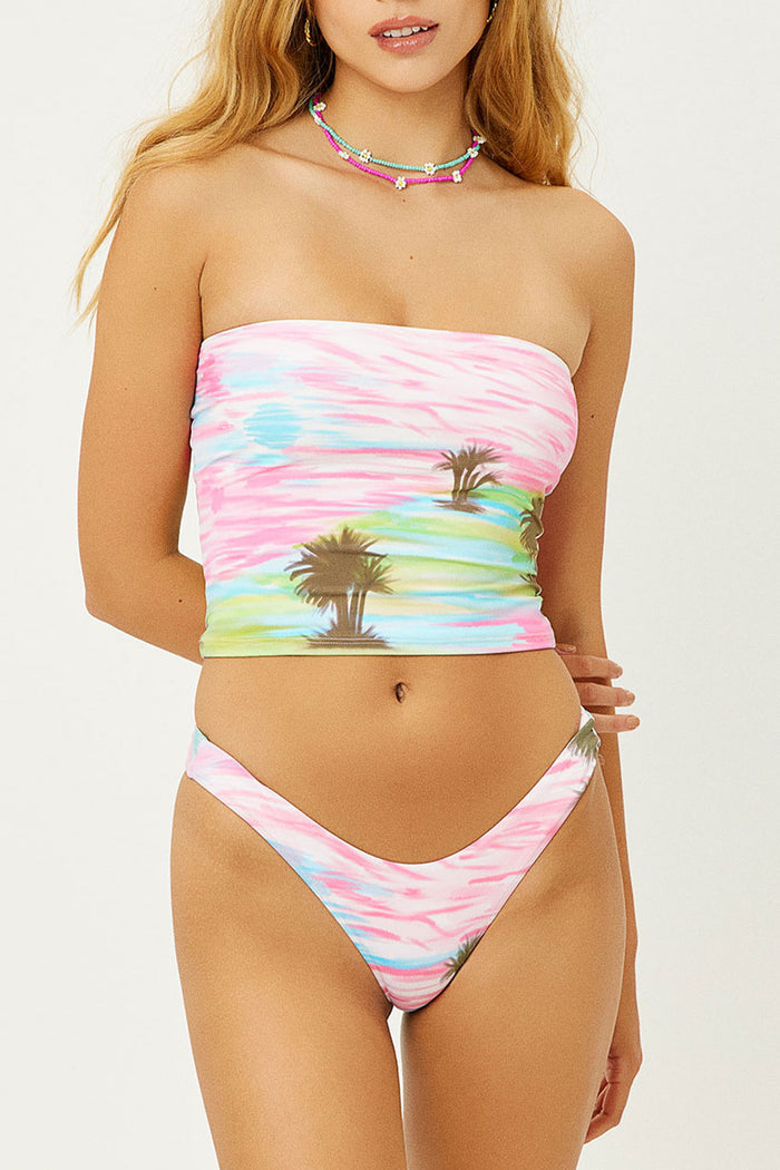 Peace Strapless Bikini Top Palmz