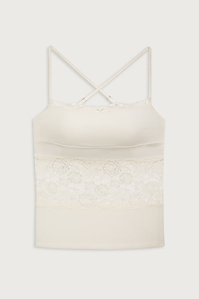 Peach Lace Camisole Porcelain