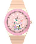 TW2W83800 Peanuts® Q Timex® In Bloom 36mm Stainless Steel Expansion Band Watch Primary Image
