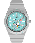 TW2Y52700 Peanuts® x Q Timex® 36mm Stainless Steel Expansion Band Watch Primary Image