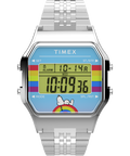 TW2V61300 Peanuts® x Timex 80 Dream in Color 34mm Stainless Steel Bracelet Watch Primary Image