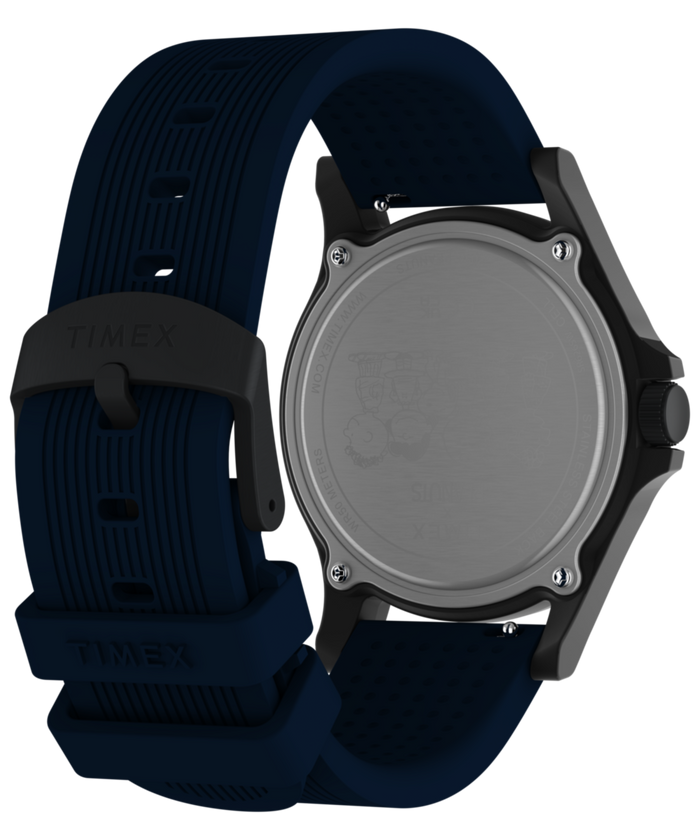 TW2Y84700 Peanuts® x Timex Expedition® Acadia 40mm Silicone Strap Watch Caseback with Attachment Image
