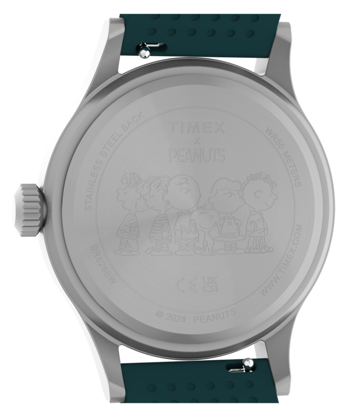 TW2Y84800 Peanuts® x Timex Expedition® Scout 40mm Silicone Strap Watch Caseback Image