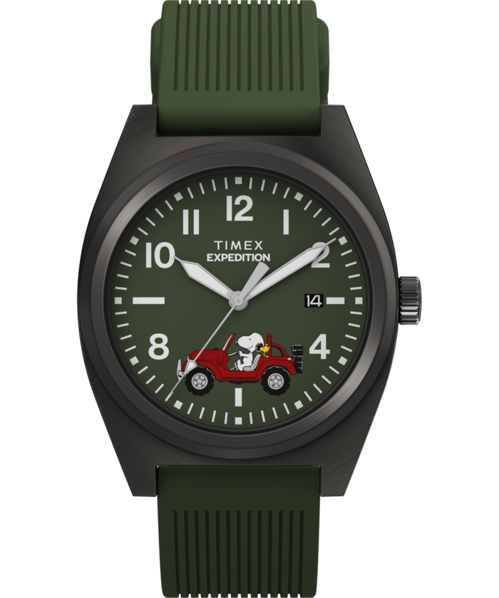TW2Y52500 Peanuts® x Timex Expedition Snoopy Road Trip 39mm Silicone Strap Watch
 Primary Image