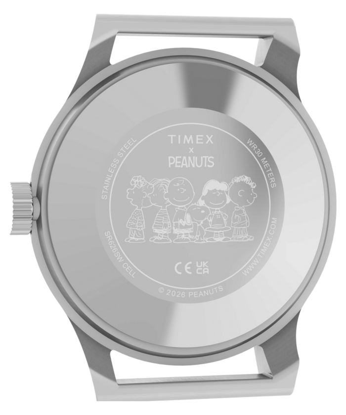 TW2Y85400 Peanuts® x Timex MK1® 36mm Fabric Strap Watch Indiglo On