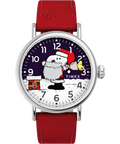 TW2W44400 Peanuts® x Timex Standard Snoopy Santa 40mm Leather Strap Watch Primary Image
