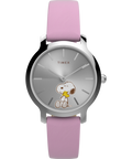 TW2Y26000 Peanuts® x Timex Transcend Snoopy Hug 31mm Leather Strap Watch Primary Image