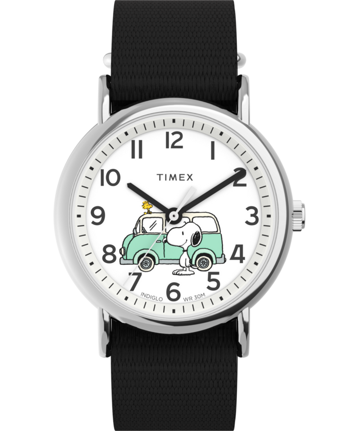 TW2Y11800 Peanuts® x Timex Van 38mm Fabric Strap Watch Primary Image