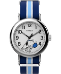 TW2Y50600 Peanuts® x Timex Weekender Pickleball 37mm Fabric Strap Watch Primary Image
