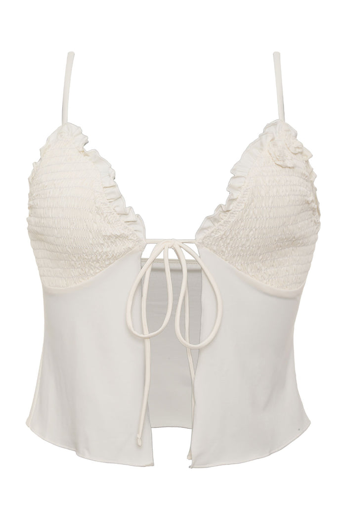 Penelope Ruffle Tankini Bikini Top Sunrose