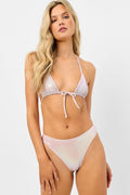 Phillipa Iridescent Triangle Bikini Top Gilded Angel