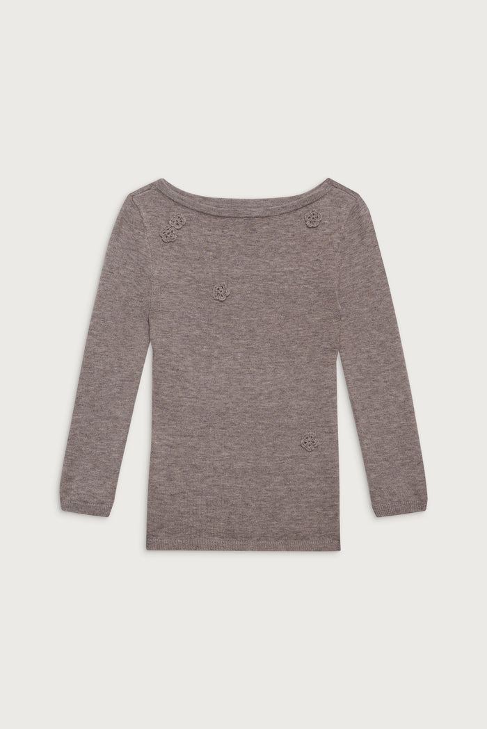 Providence cloud knit sweater dark pearl