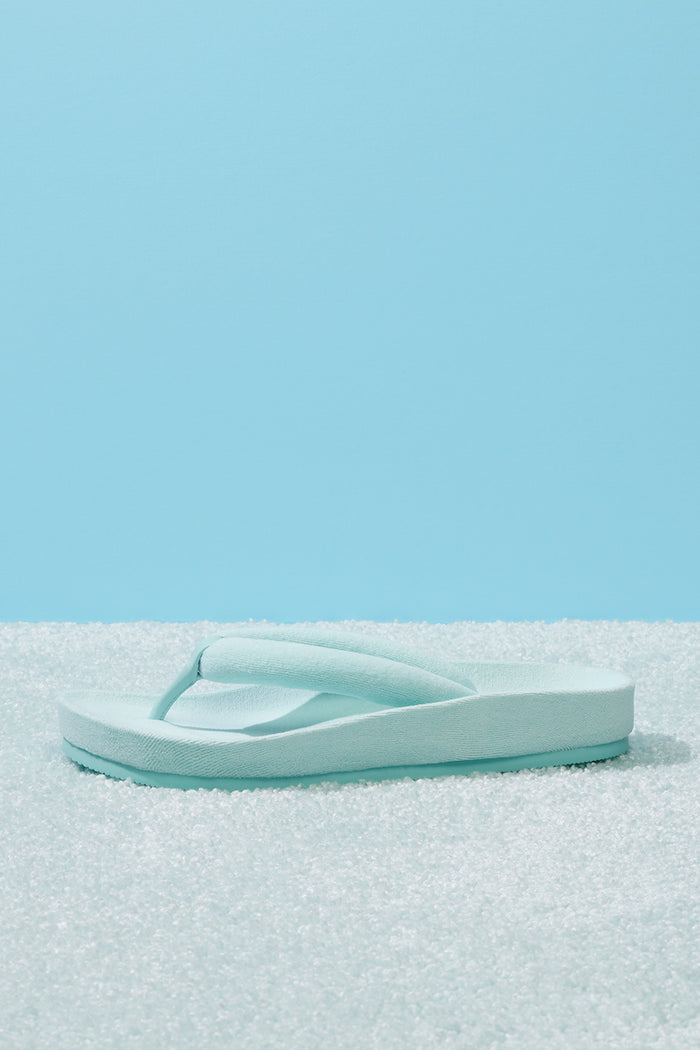 Puffer Padded Baby Blue Flip Flop