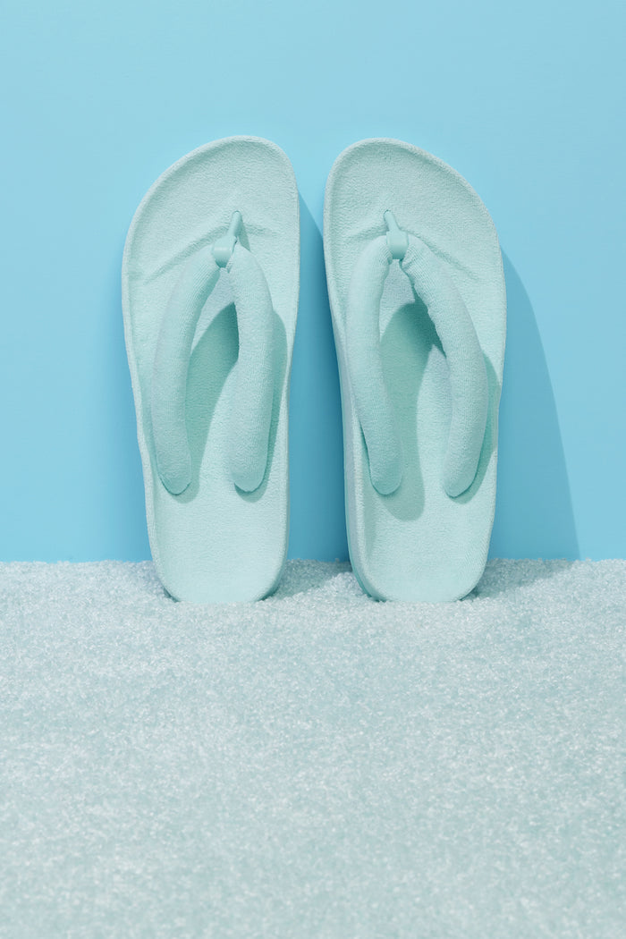 Puffer Padded Baby Blue Flip Flop