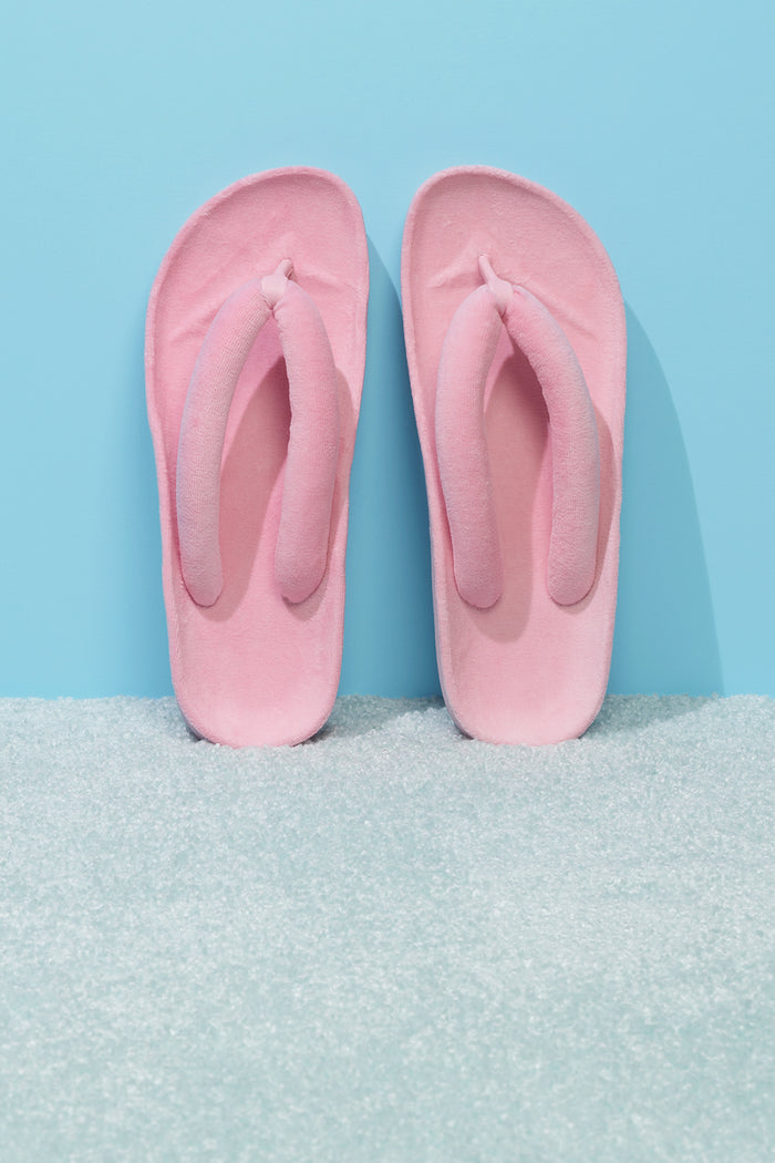Puffer Padded Baby Pink Flip Flop