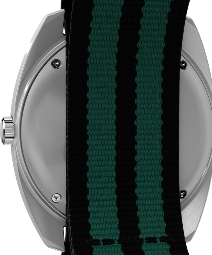 TW2Y34700 Q Timex® 1975 Enigma 37mm Fabric Strap Watch Caseback Image