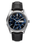 TW6A33800 Q Timex Blue Vega 38mm Leather Strap Watch Primary Image