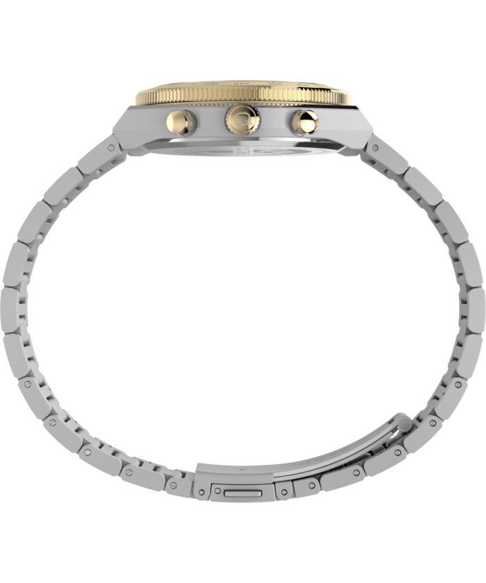 TW2Y92300 Q Timex Continental Chronograph 36mm Stainless Steel Bracelet Watch Profile Image