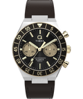 TW2Y56000 Q Timex Continental Chronograph 40mm Leather Strap Watch  Primary Image
