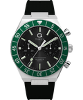 TW2Y56100 Q Timex Continental Chronograph 40mm Synthetic Rubber Strap Watch  Primary Image