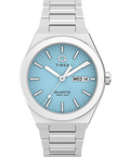 TW2Y35200 Q Timex® Continental Day and Date 39mm Stainless Steel Bracelet Watch Primary Image