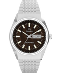 TW2W62400 Q Timex® Falcon Eye 38mm Stainless Steel Bracelet Watch  Primary Image