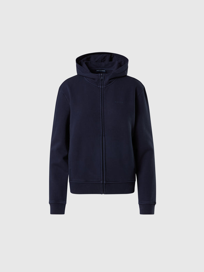 hover | Baritone blue | hooded-full-zip-sweatshirt-091366