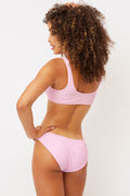 Shea Ribbed Love Pink Seamless Classic Coverage Bottom