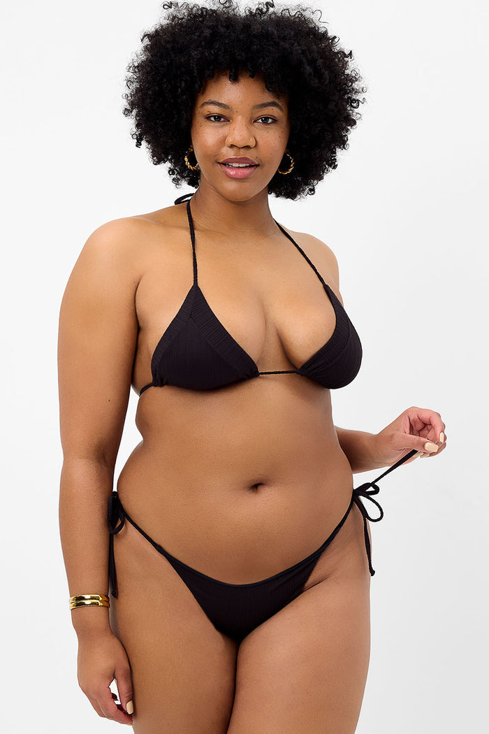 Sky Skimpy Plissé String Bikini Bottom BlackSky Skimpy Plissé String Bikini Bottom Black XL