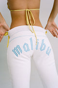 Slumber Low Rise Flare Fit Sweatpants Malibu White