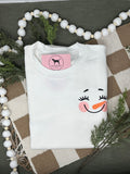 SNOWMAN Embroidered T-shirt or Sweatshirt
