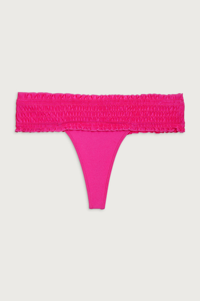 Sofia micro shine bikini bottom candy pink