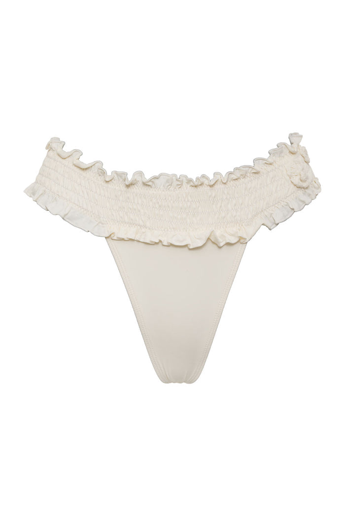 Sofia Ruffle Thong Bikini Bottom Sunrose