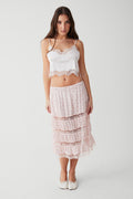 Solstice floral midi skirt baby bouquet