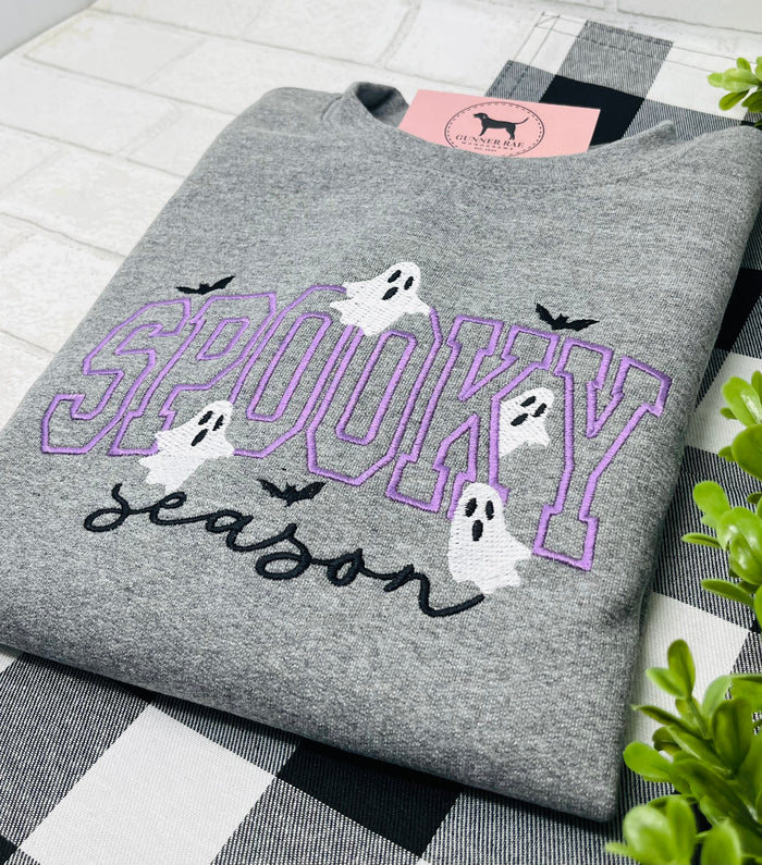SPOOKY SEASON WITH ICONS Embroidered T-shirt or Sweatshirt