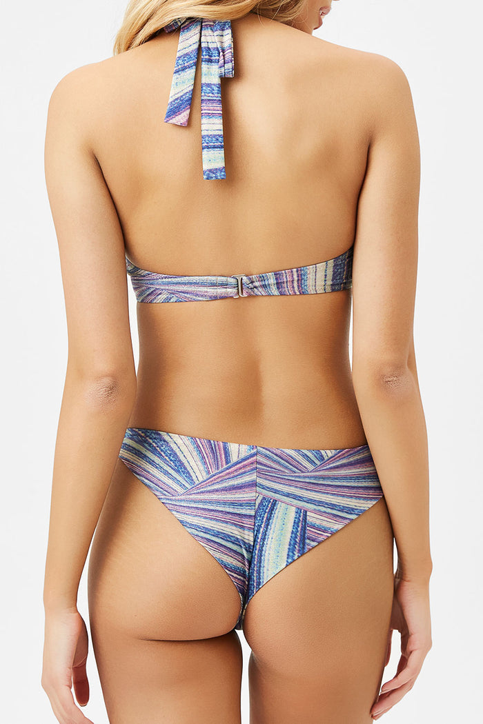 Stardust Halter Bikini Top Shimmy Blue