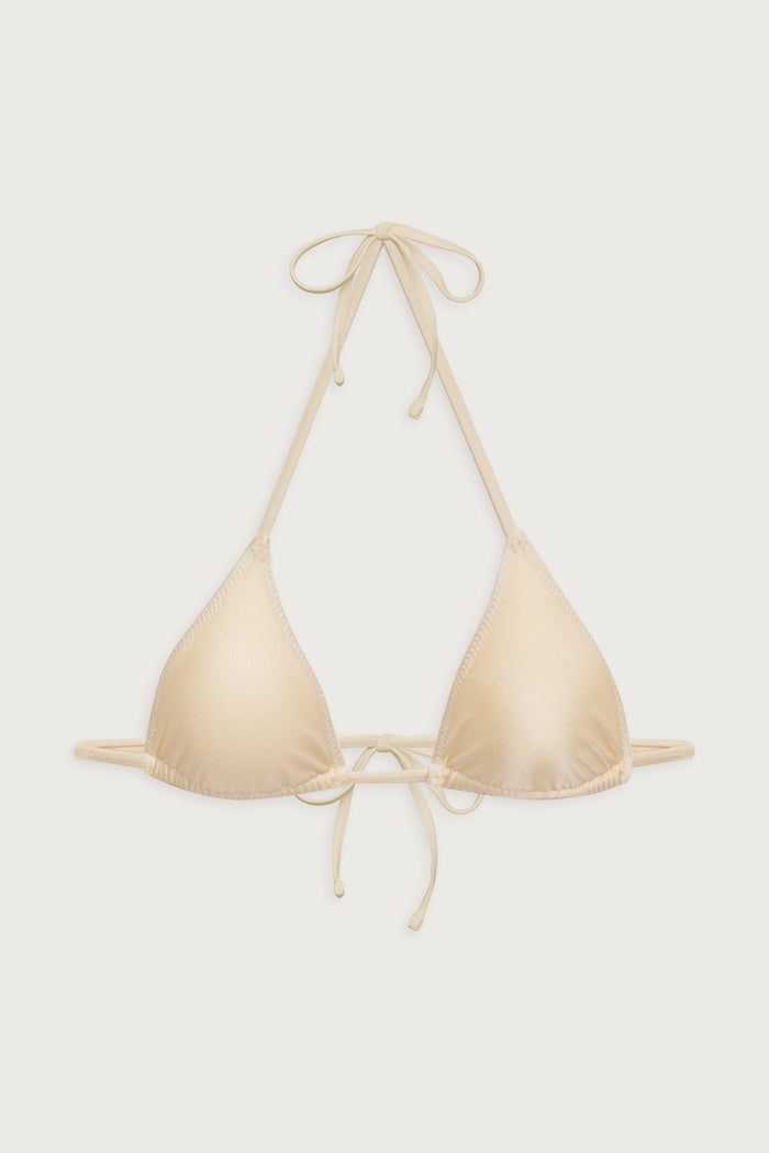x Djerf Avenue Sunrise Micro Bikini Top - Sand Castle