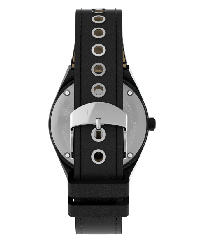 TW6A35000 SUPERGIRL x Blondie x Q Timex 36mm Leather Strap Watch Strap Image