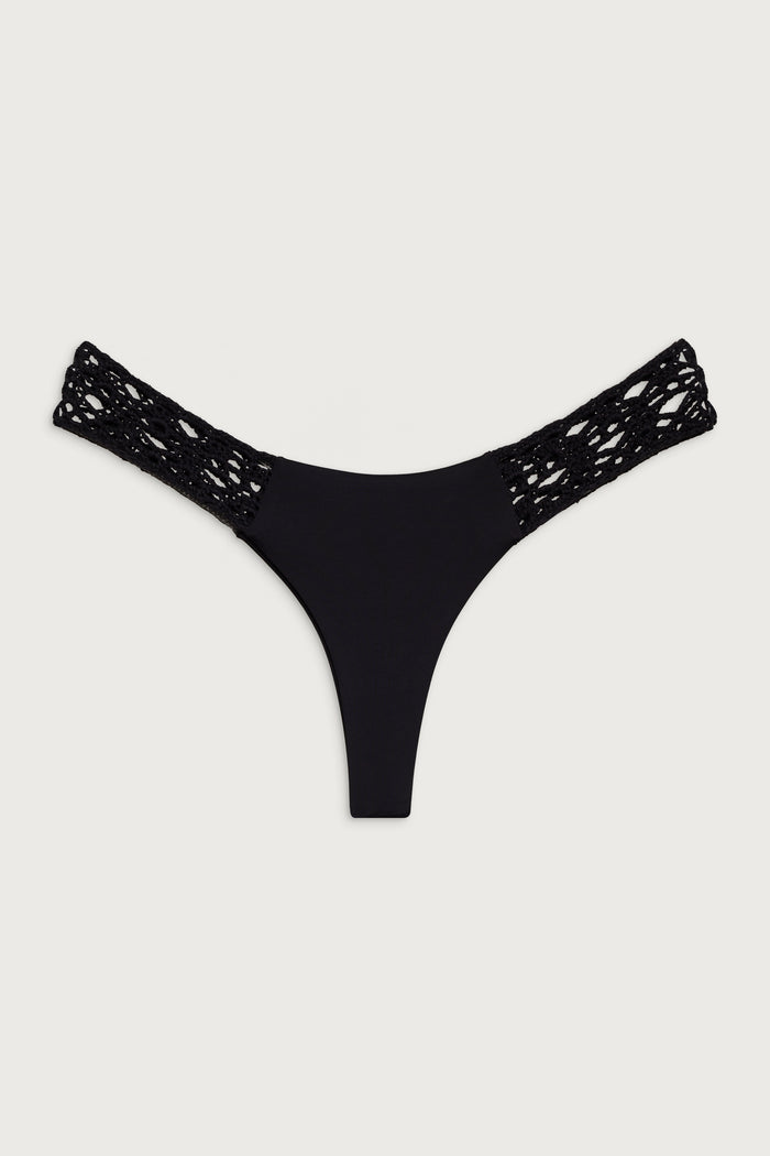 Tanner cheeky bikini bottom black