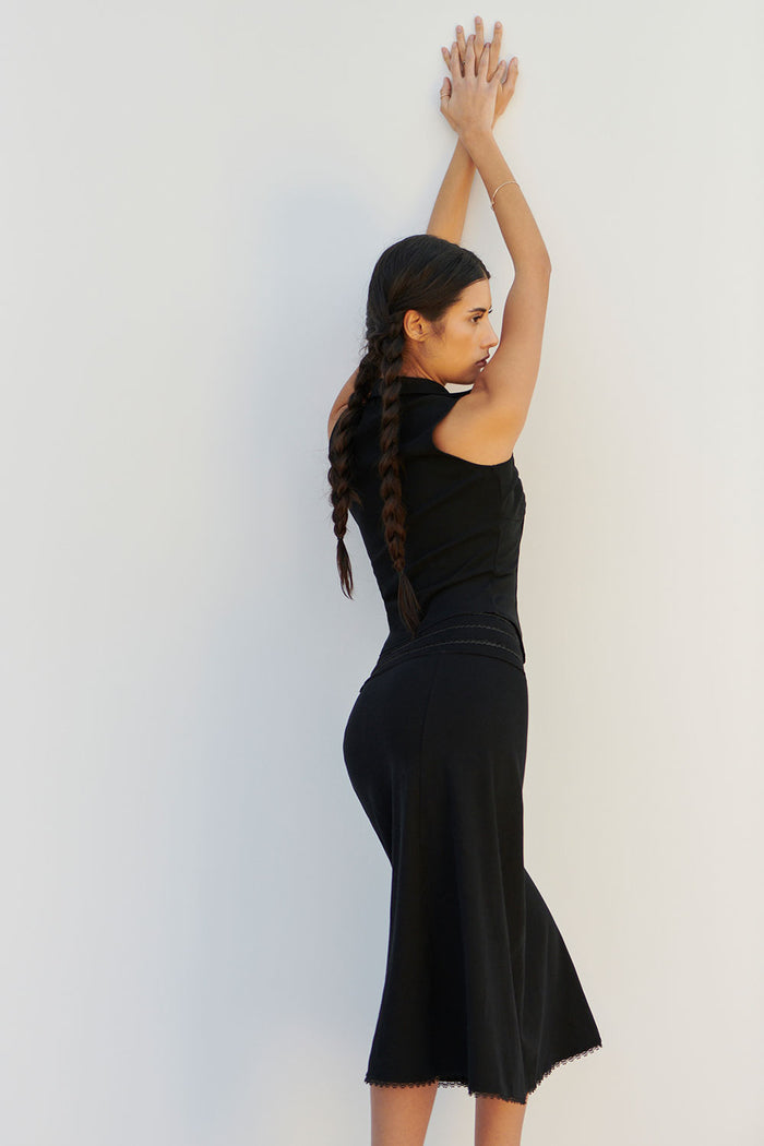 Tatiana Lace Up Tank Eclipse
