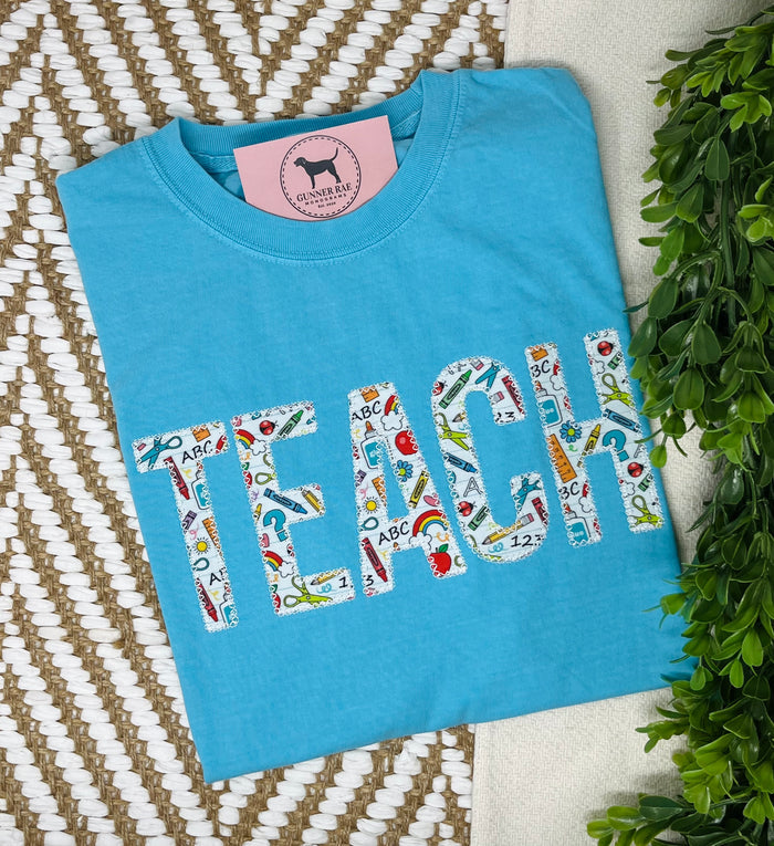 TEACH Applique T-shirt or Sweatshirt