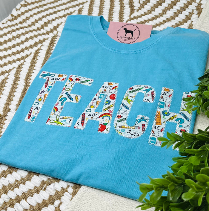 TEACH Applique T-shirt or Sweatshirt