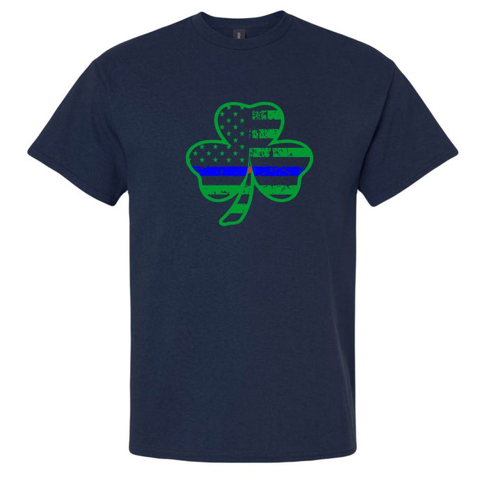 Thin Blue Line Shamrock T-Shirt