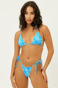 Tia Iris Floral Triangle Top