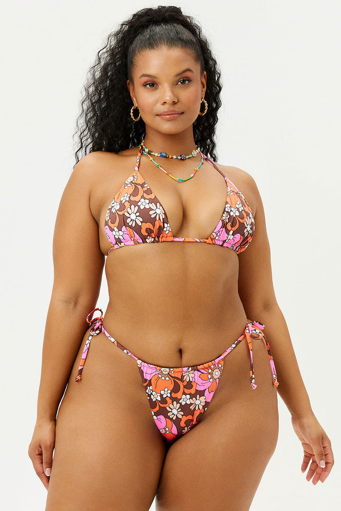 Tia Tropics Floral Triangle Top