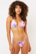 Tia Watercolor Floral Triangle Top