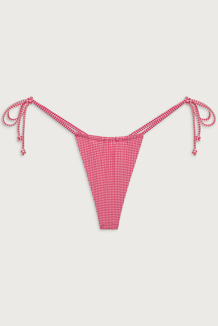 Tia Skimpy Bikini Bottom - Ladybug Gingham
