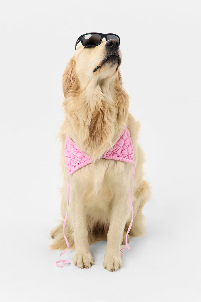 Tia String Triangle Bikini Top - Baby Pink