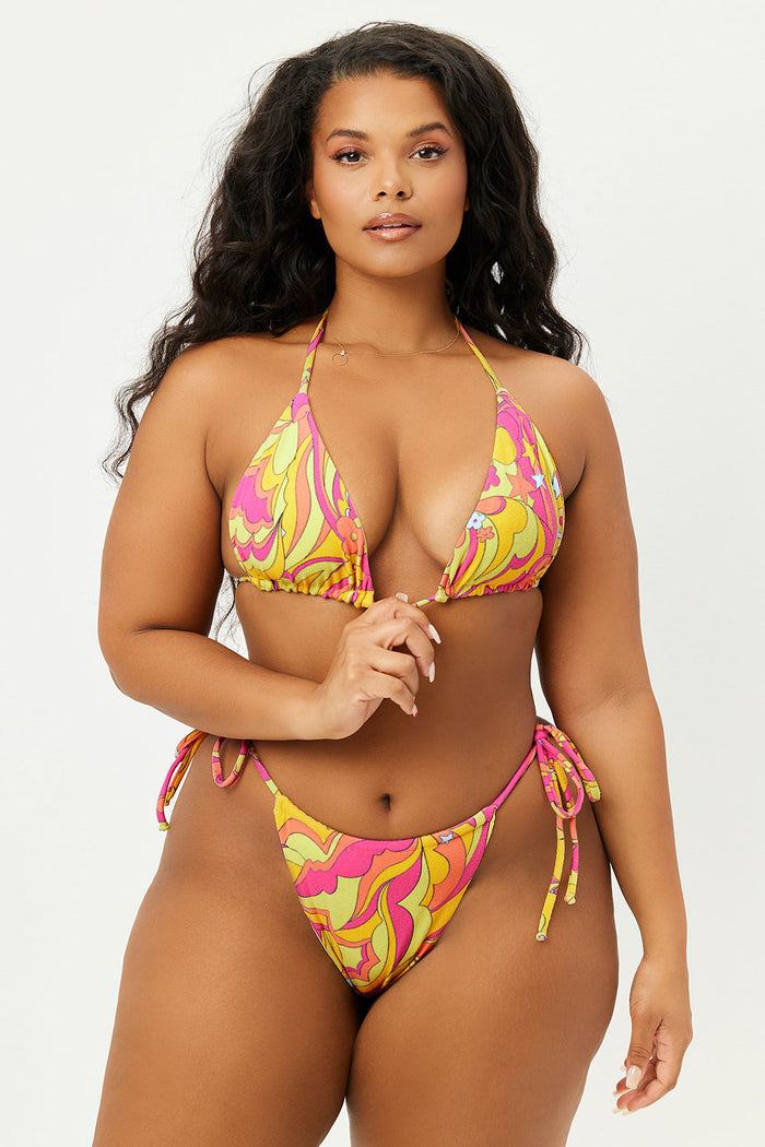 Tia Peace Terry Skimpy Bikini Bottom Extended